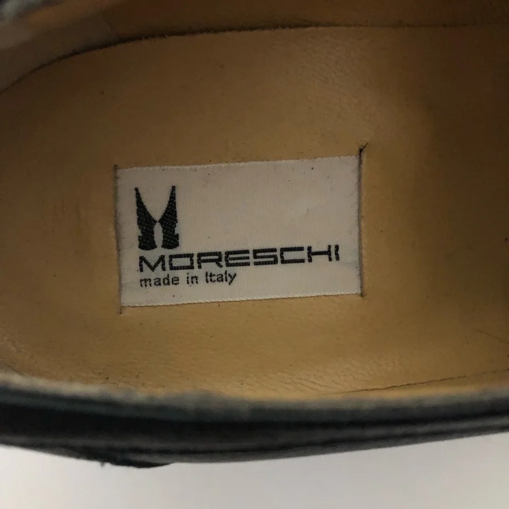 Moreschi Black Leather Lace Up Oxfords Men’s 8.5 Shoes Size 8 1/2